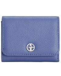 Giani Bernini Softy Leather Trifold Wallet, bright chambray/silver –  Trend4friends